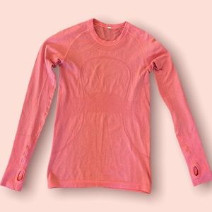 Lululemon Swiftly long sleeve. Size dot-6. Color-Peach
